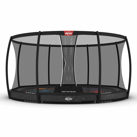 BERG trampoline Elite InGround 430 GrijsLevels + Safety Net Deluxe