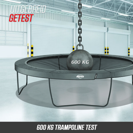 BERG trampoline Elite InGround 430 Grijs Levels + Safety Net DLX XL