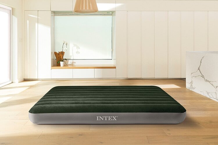 INTEX Prestige Downy Full Airbed with Battery Pump