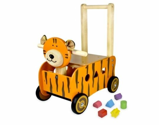 Vergelijken Jachtluipaard Circulaire Loop/duwwagen en sorter tijger - Speelgoed de Betuwe