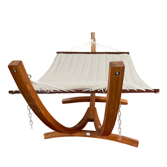 AXI Hangmat set - Beige hangmat met houten frame - de Betuwe