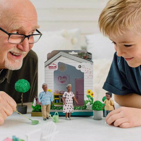 Lundby Poppenhuisfiguren opa &amp; oma &#039;Billie&#039;