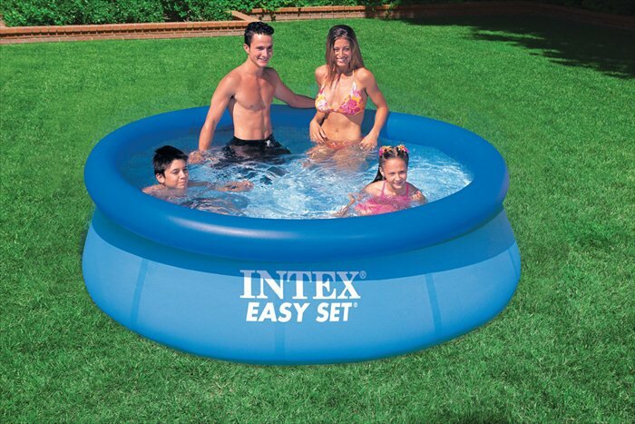 Panter tapijt boksen Intex Easy Set zwembad 244 x 76 cm-Zonder filterpomp - Speelgoed de Betuwe