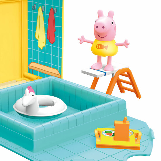 vaas Kluisje Denk vooruit Peppa Pig Peppa's Zwembad Plezier - Speelgoed de Betuwe