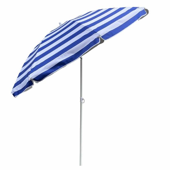 Peuter Vergelijken Boekhouding Outdoor Parasol *** 180 Blauw/Wit - Speelgoed de Betuwe