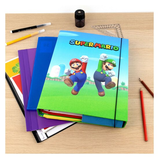 Bulk verlichten Eerlijkheid Undercover Super Mario Notitiemap A4 met Elastiek - Speelgoed de Betuwe