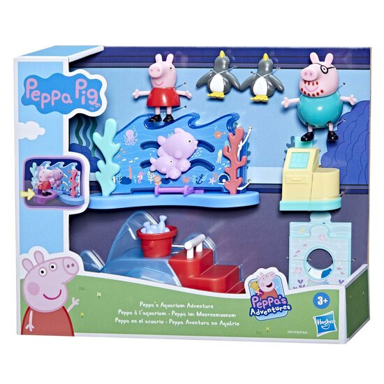 Gelijk voetstuk tint Peppa Pig Aquarium - Speelfigurenset - Speelgoed de Betuwe