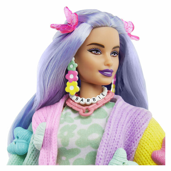 indruk Kinderachtig Bijbel Barbie Extra Pop - Paars haar - Speelgoed de Betuwe