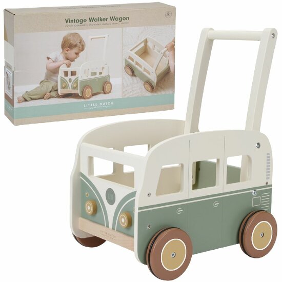 ondernemer Classificeren vandaag Little Dutch Vintage Loopwagen FSC - Speelgoed de Betuwe