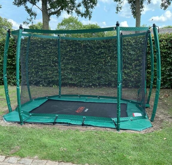 Veiligheidsnet voor trampoline 380x255 (238) - Groen