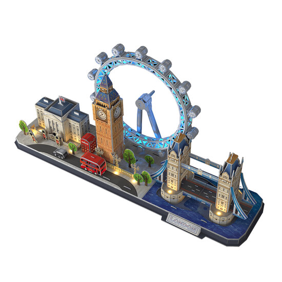 Virus Hertellen handleiding Cubic Fun 3d Puzzel City Line London LED - Speelgoed de Betuwe