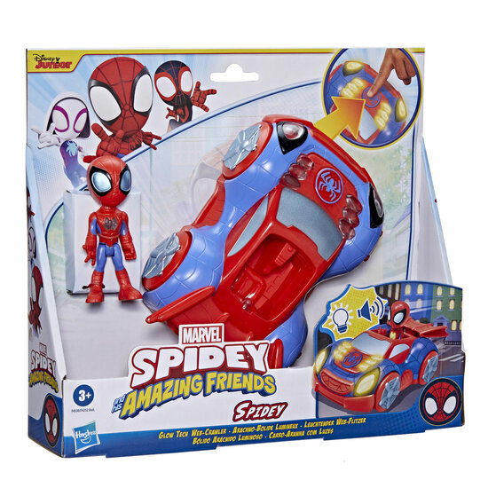 Marvel Spidey and His Amazing Friends Glow Tech Web-Crawler 