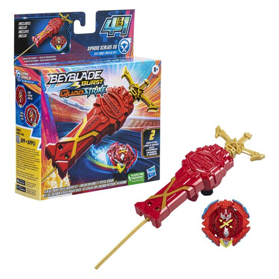 Beyblade QuadStrike Xcalius Power Speed Launcher Pack Afschi