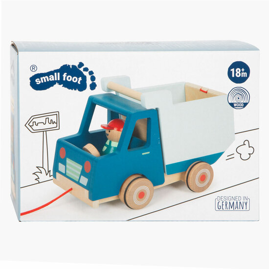 Small Foot - Houten Trekfiguur Kiepvrachtwagen