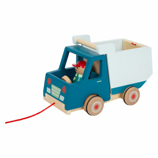 Small Foot - Houten Trekfiguur Kiepvrachtwagen