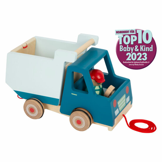 Small Foot - Houten Trekfiguur Kiepvrachtwagen