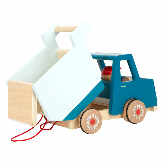 Small Foot - Houten Trekfiguur Kiepvrachtwagen