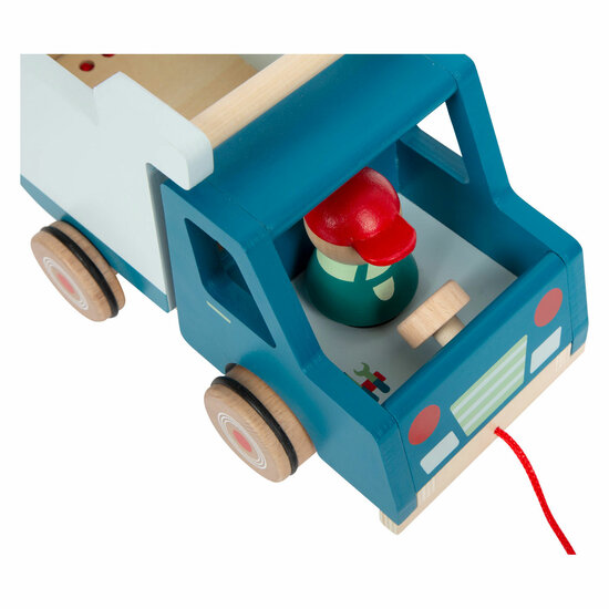 Small Foot - Houten Trekfiguur Kiepvrachtwagen