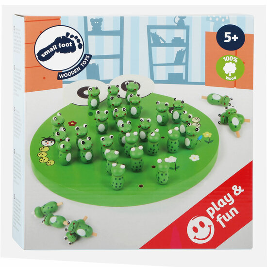 Small Foot - Houten Spel Solitaire Kikker