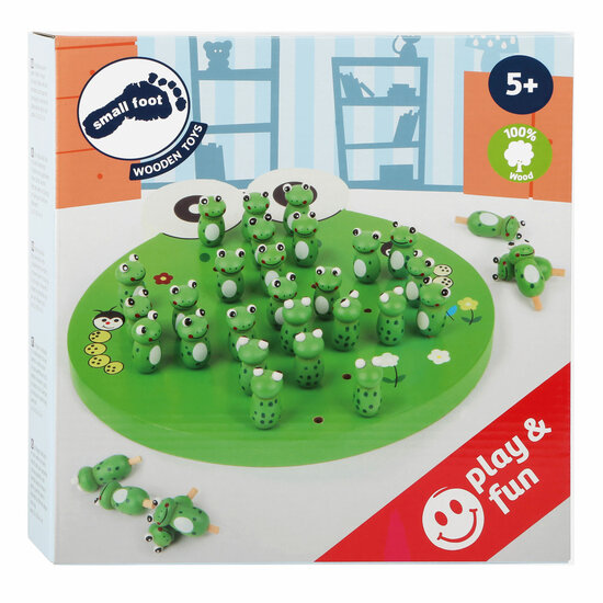 Small Foot - Houten Spel Solitaire Kikker