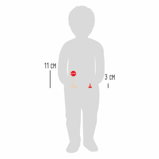 Small Foot - Houten Mini Verkeersbordenset, 25dlg.