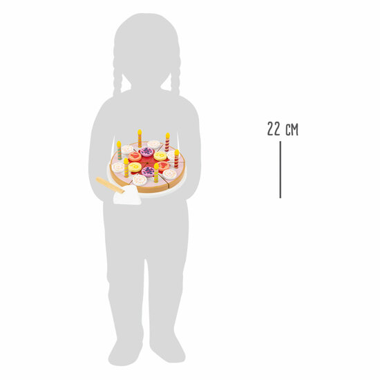 Small Foot - Houten Snij- en Speeleten Verjaardagstaart, 26d