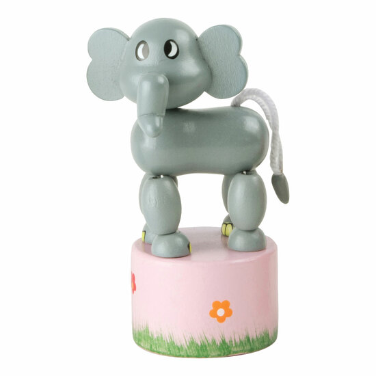 Small Foot - Houten Drukfiguur Wilde Dieren, Set van 6