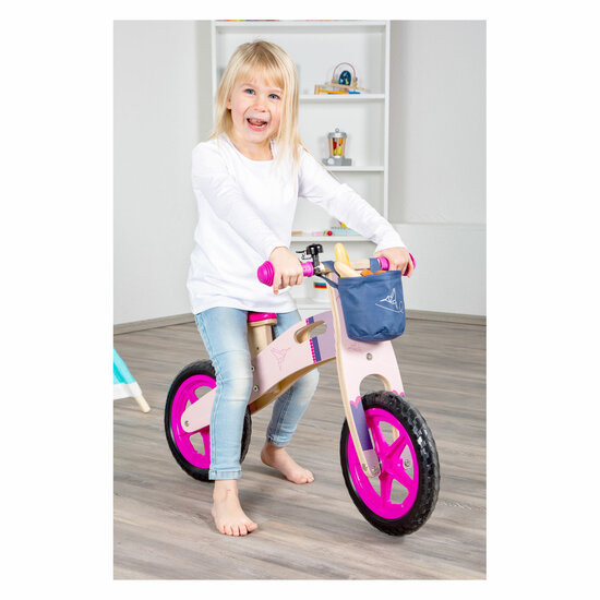 Small Foot - Houten Loopfiets Kolibrie Roze