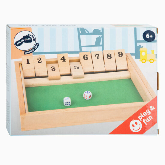 Small Foot - Shut the Box Houten Dobbelspel