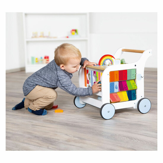 Small Foot - Houten Baby Walker Loopwagen Bloemen