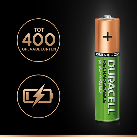 Oplaadbare Batterijen Duracell Rechargeable NimH Stay Charge