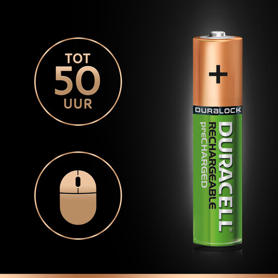 Oplaadbare Batterijen Duracell Rechargeable NimH Stay Charge