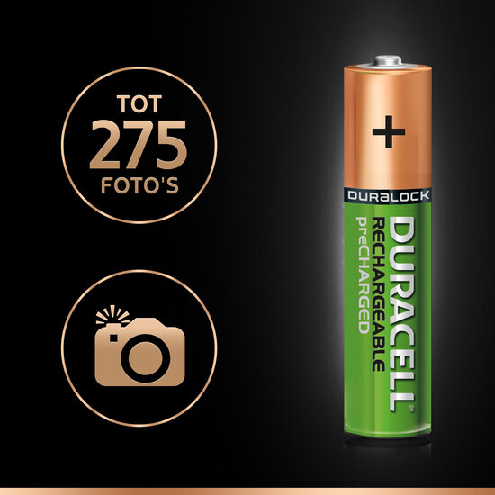 Oplaadbare Batterijen Duracell Rechargeable NimH Stay Charge