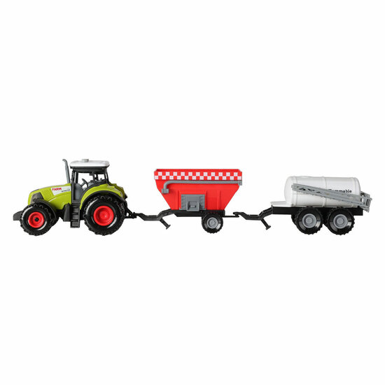 Frictie Tractor met Aanhanger