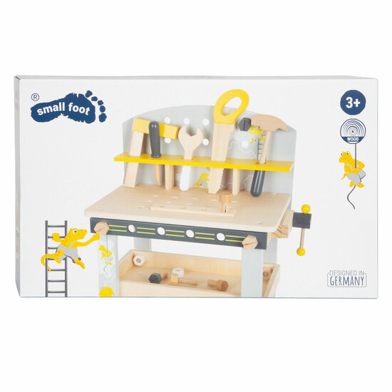 Small Foot - Houten Werkbank Compact Miniwob, 34dlg.