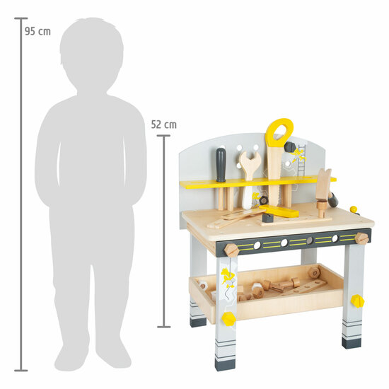 Small Foot - Houten Werkbank Compact Miniwob, 34dlg.