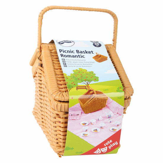 Small Foot - Houten Picknickmand met Servies Romantisch, 30d