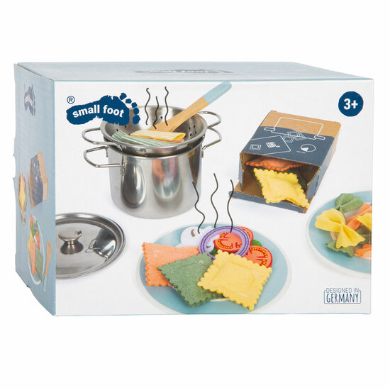 Small Foot - Houten Speeleten Pasta Chef Set, 19dlg.