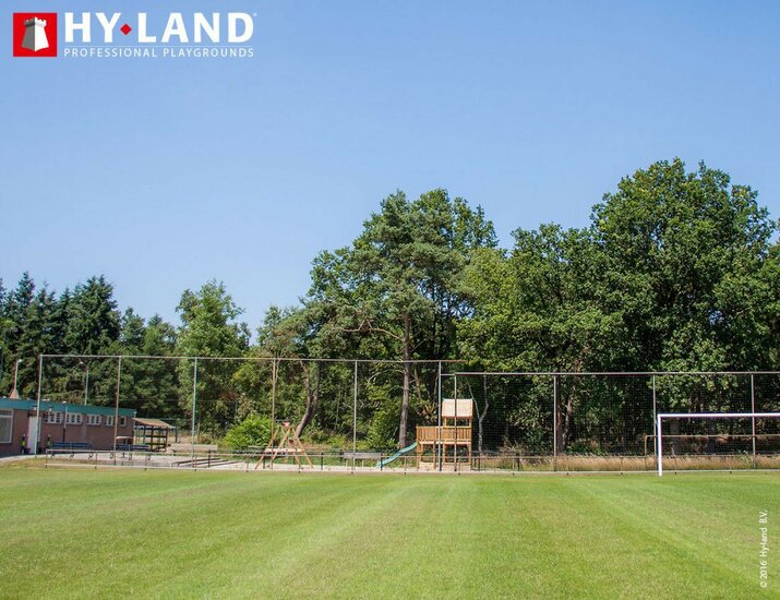 Hy-Land P5 Speeltoestel Douglas - Polyethyleen Glijbaan