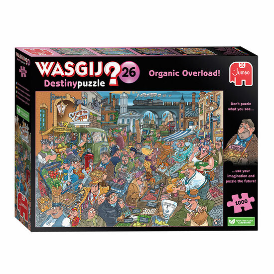 Wasgij Destiny 26 Puzzel - Barstensvol Bio!, 1000st.