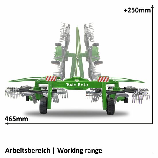 Zwadmaaier Twin Roto voor RC tractor 1:16