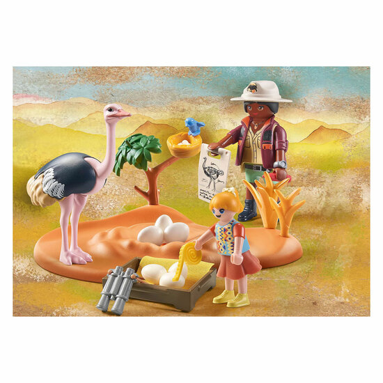 Playmobil Wiltopia Op Bezoek bij Papa Struisvogel - 71296