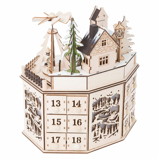 Small Foot - Houten Adventskalender Kerst Landschap