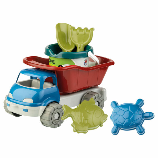 Emmerset met Kiepwagen Gerecycled Plastic, 6dlg.