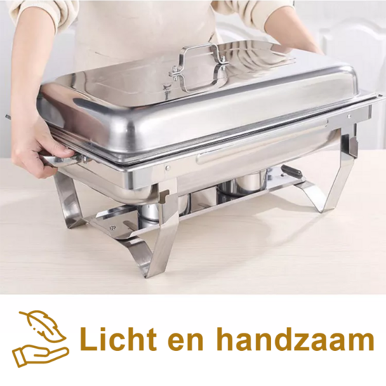 Alora Chafing Dish chrome 3 bakken