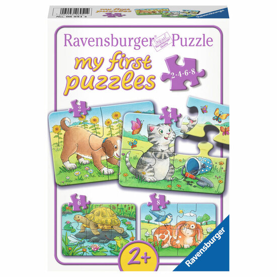 Schattige Huisdieren Puzzel, 4in1