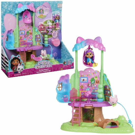 Gabby&#039;s Dollhouse Kitty&#039;s Fairy&#039;s Garden Treehouse