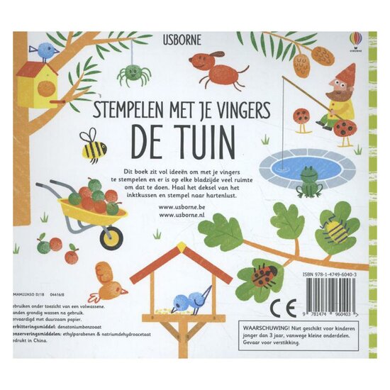 Stempelen met je vingers - De Tuin