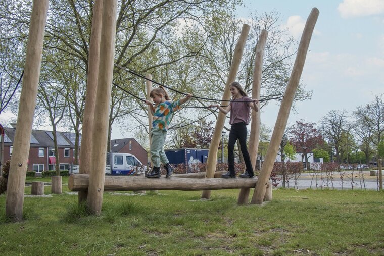 Robinia Balanceerstructuur voor openbaar gebruik 670 cm x 630cm