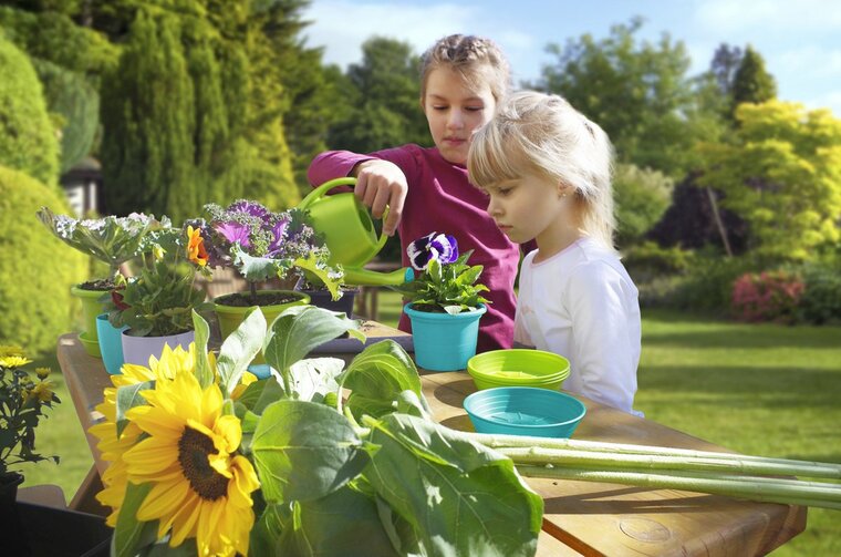 Tuinset voor kinderen met tuingereedschap - 4-delig